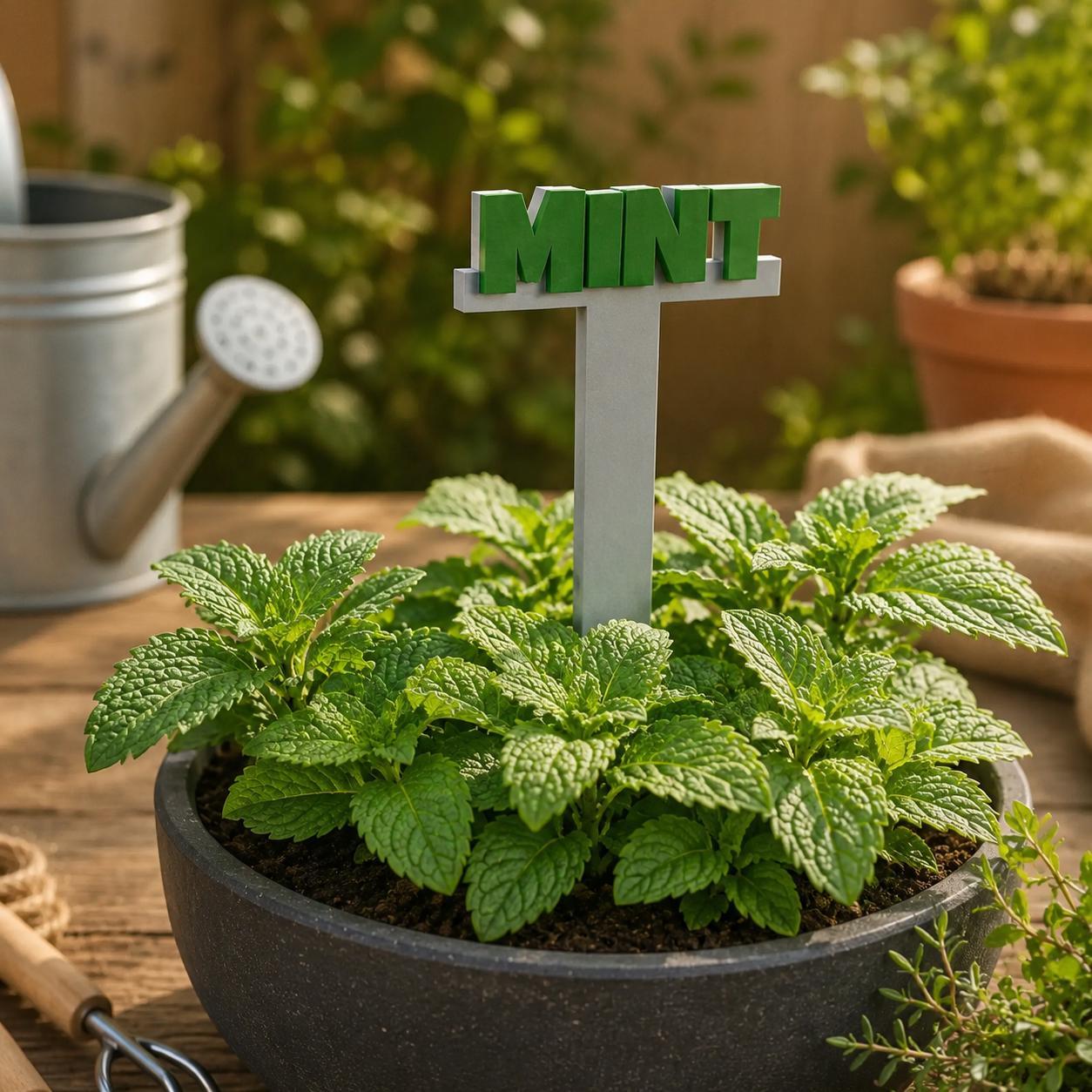 Personalised 3D Printed Plant Label