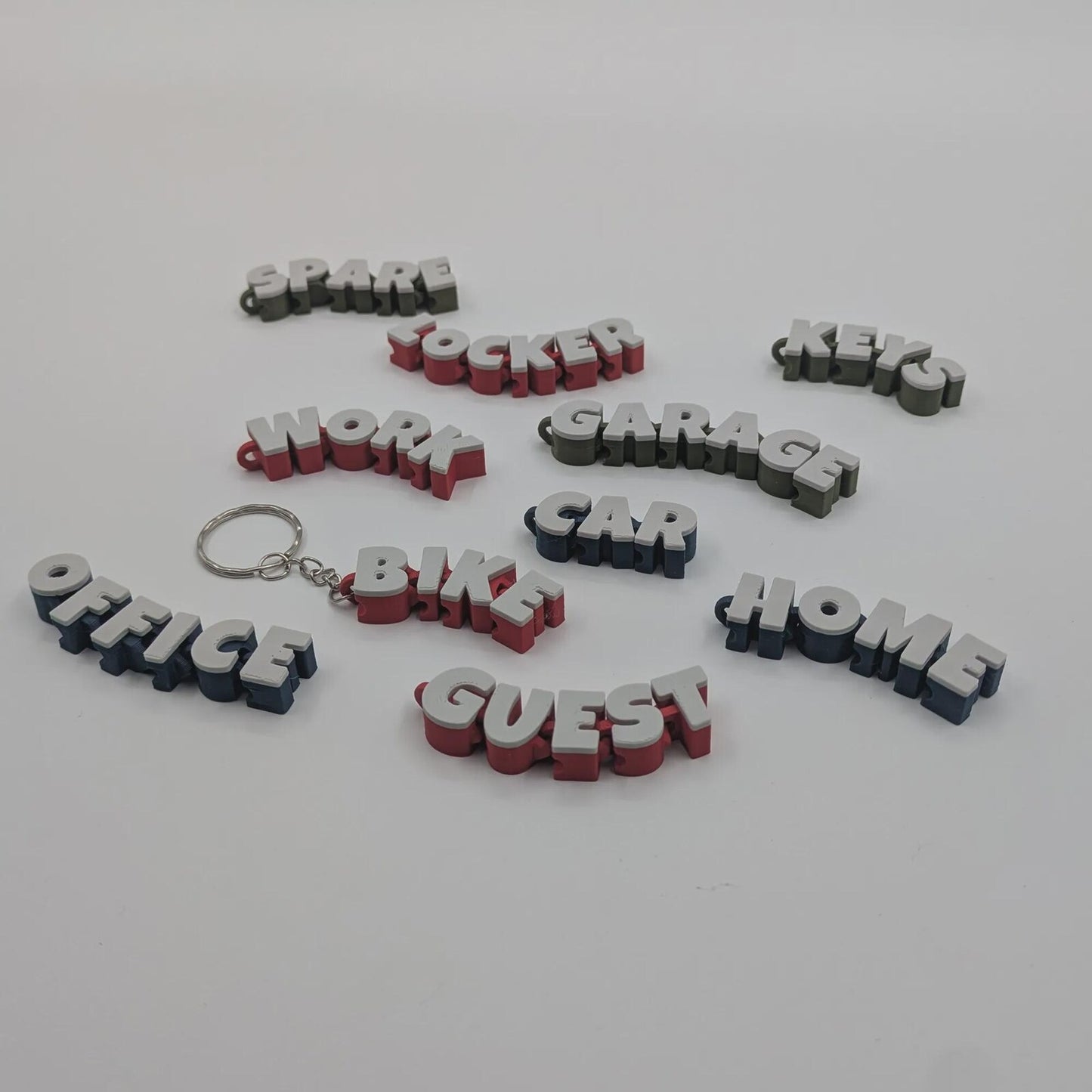 10 Pack articulated Keychains