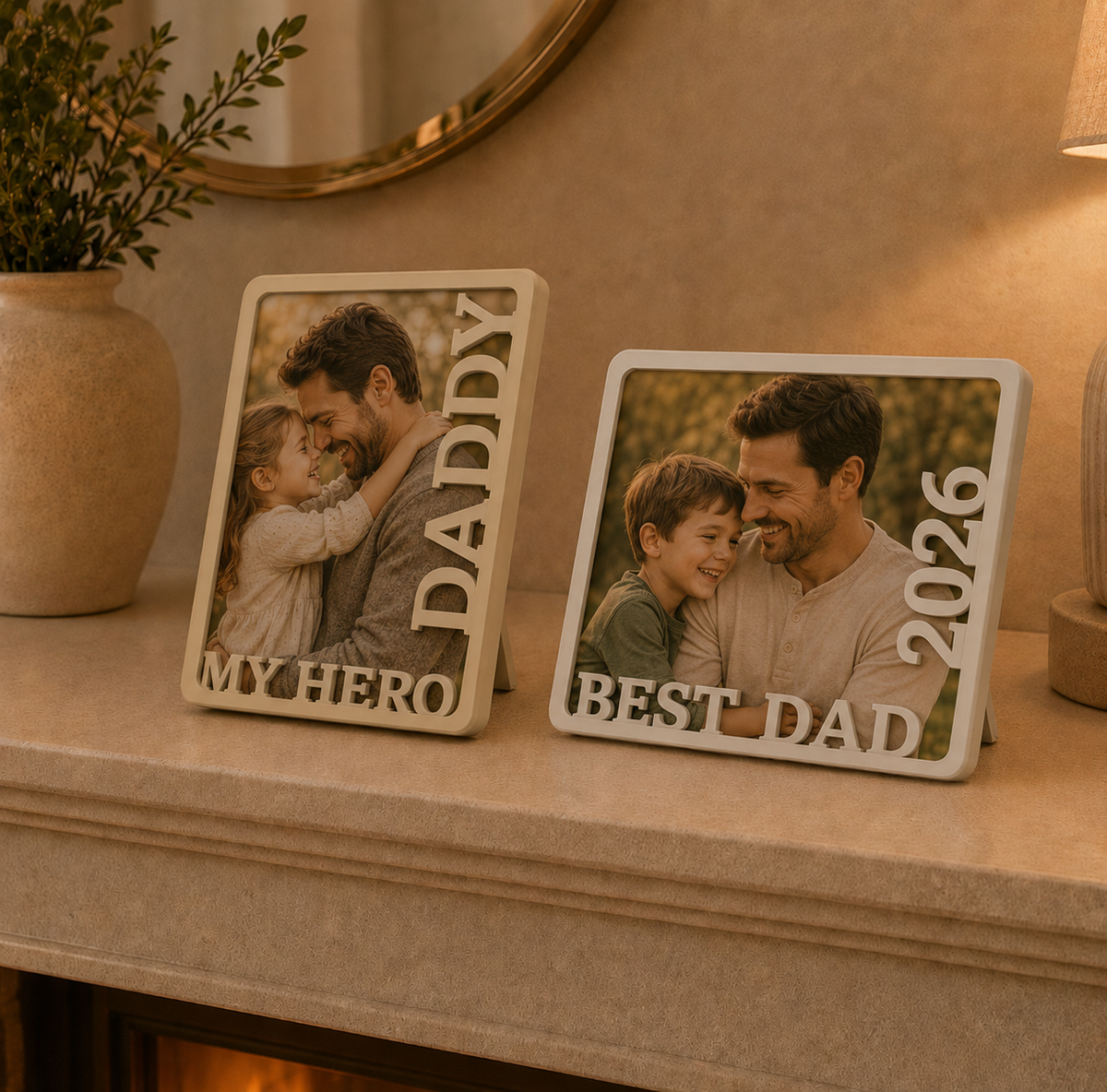Personalised 3D Printed Photo Frame (4x6 inches)