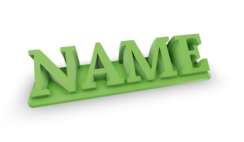 Custom Name Sign / Desk Nameplate