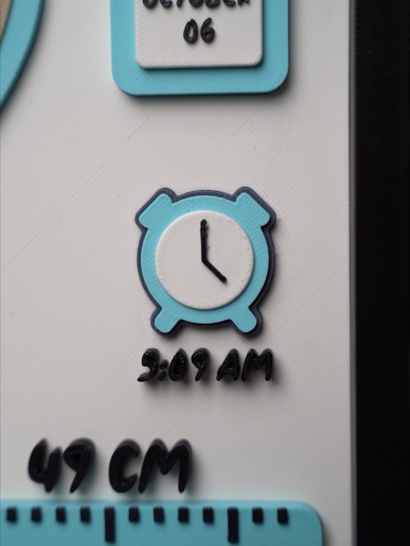 Personalised Baby Birth Stats Frame