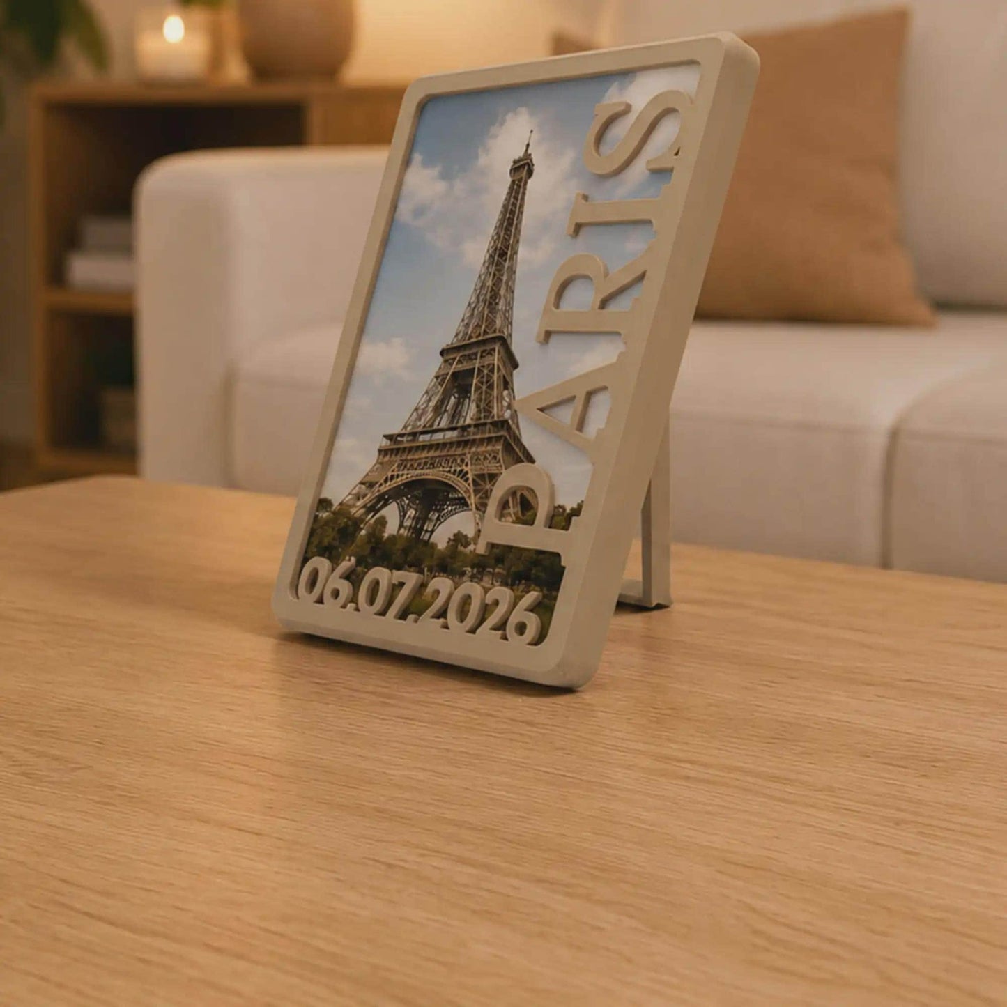 Personalised 3D Printed Photo Frame (4x6 inches)