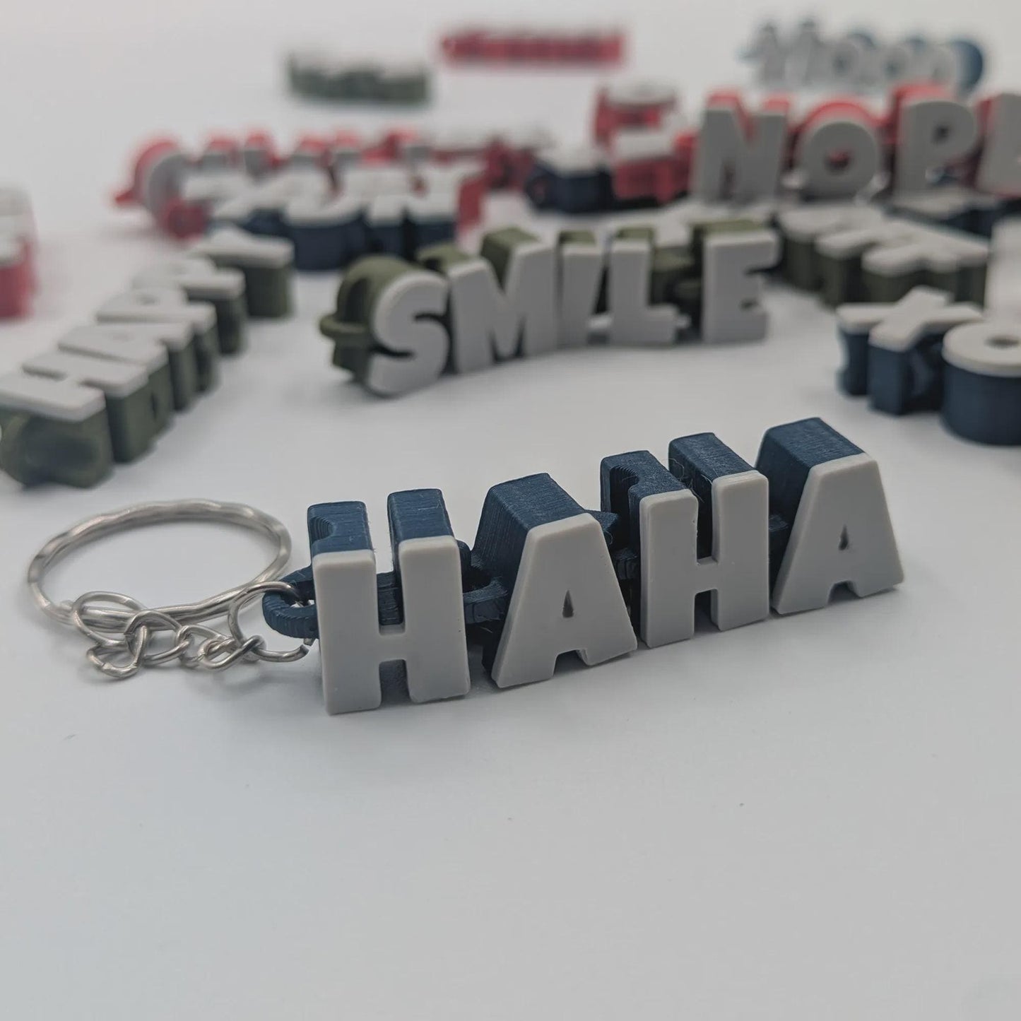 20 Pack Articulated Word Keychains