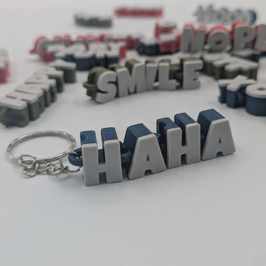 20 Pack Articulated Word Keychains