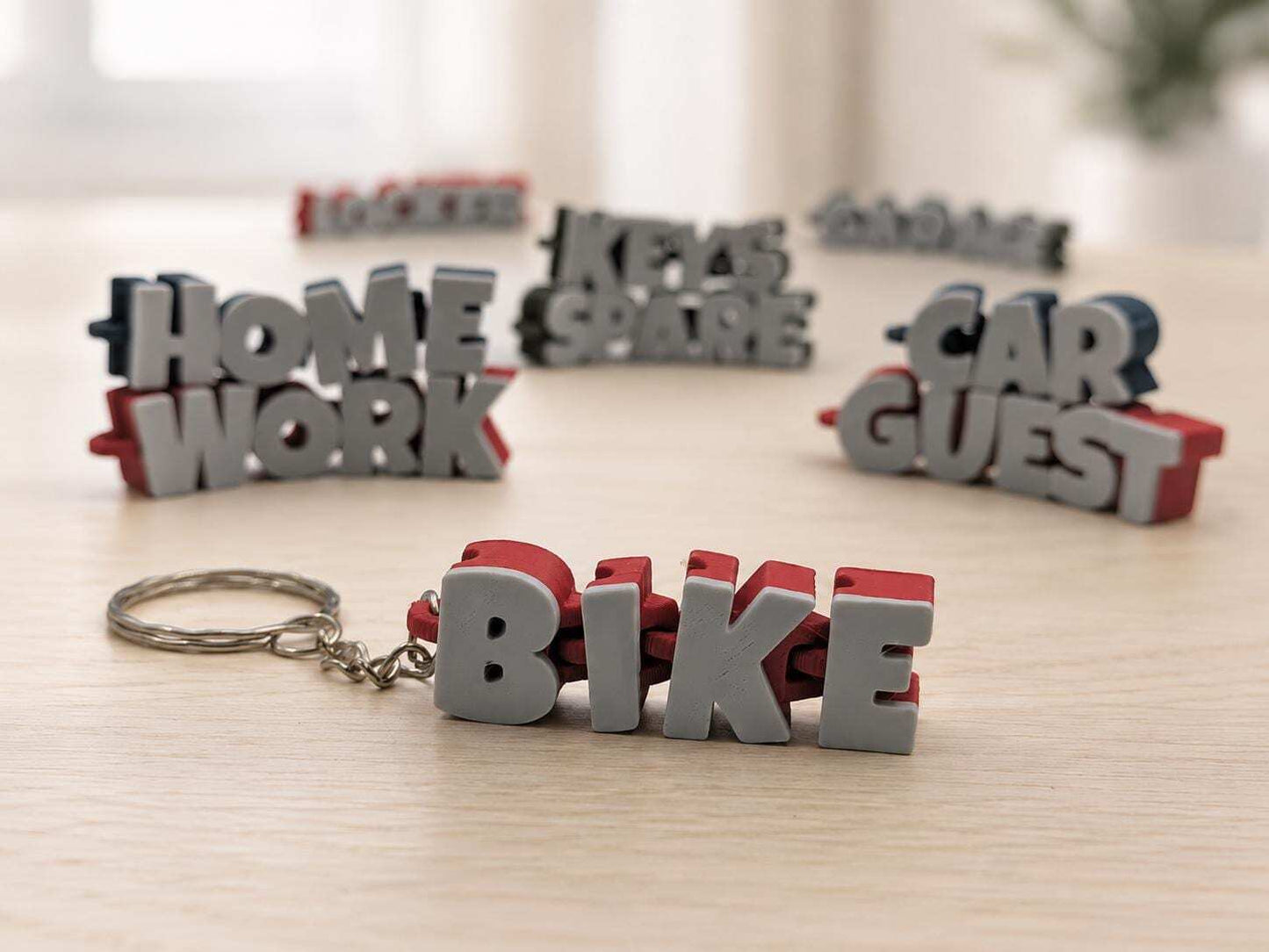 10 Pack articulated Keychains