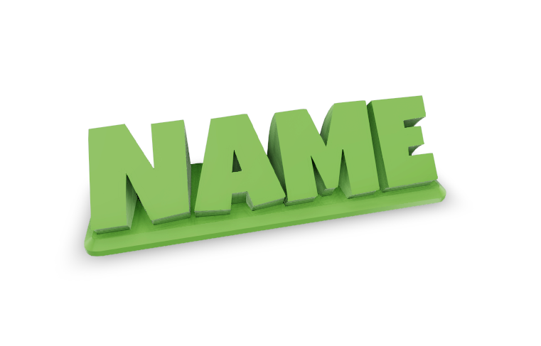 Custom Name Sign / Desk Nameplate