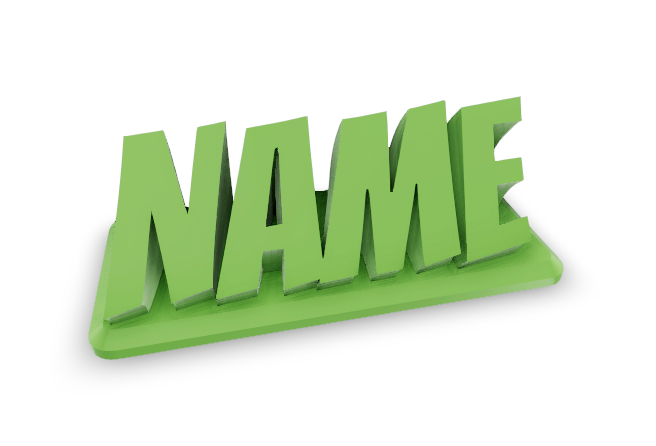 Custom Name Sign / Desk Nameplate